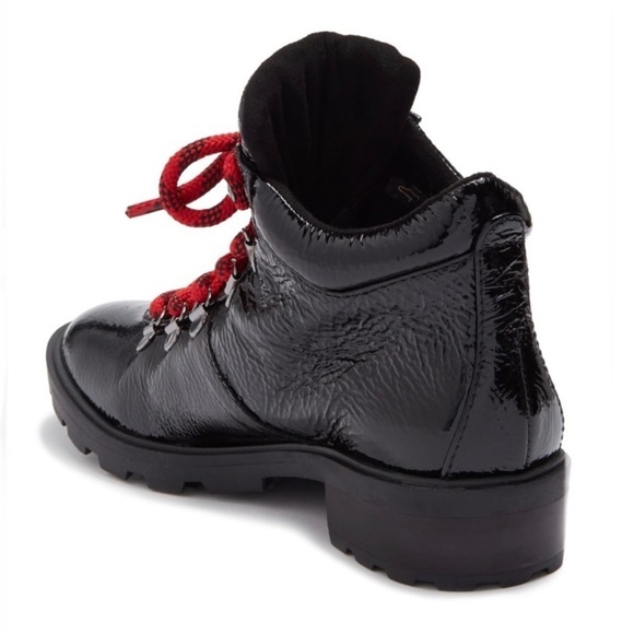 SCHUTZ NICEIA PATENT LEATHER HIKING BOOT - NIB! - Picture 2 of 12